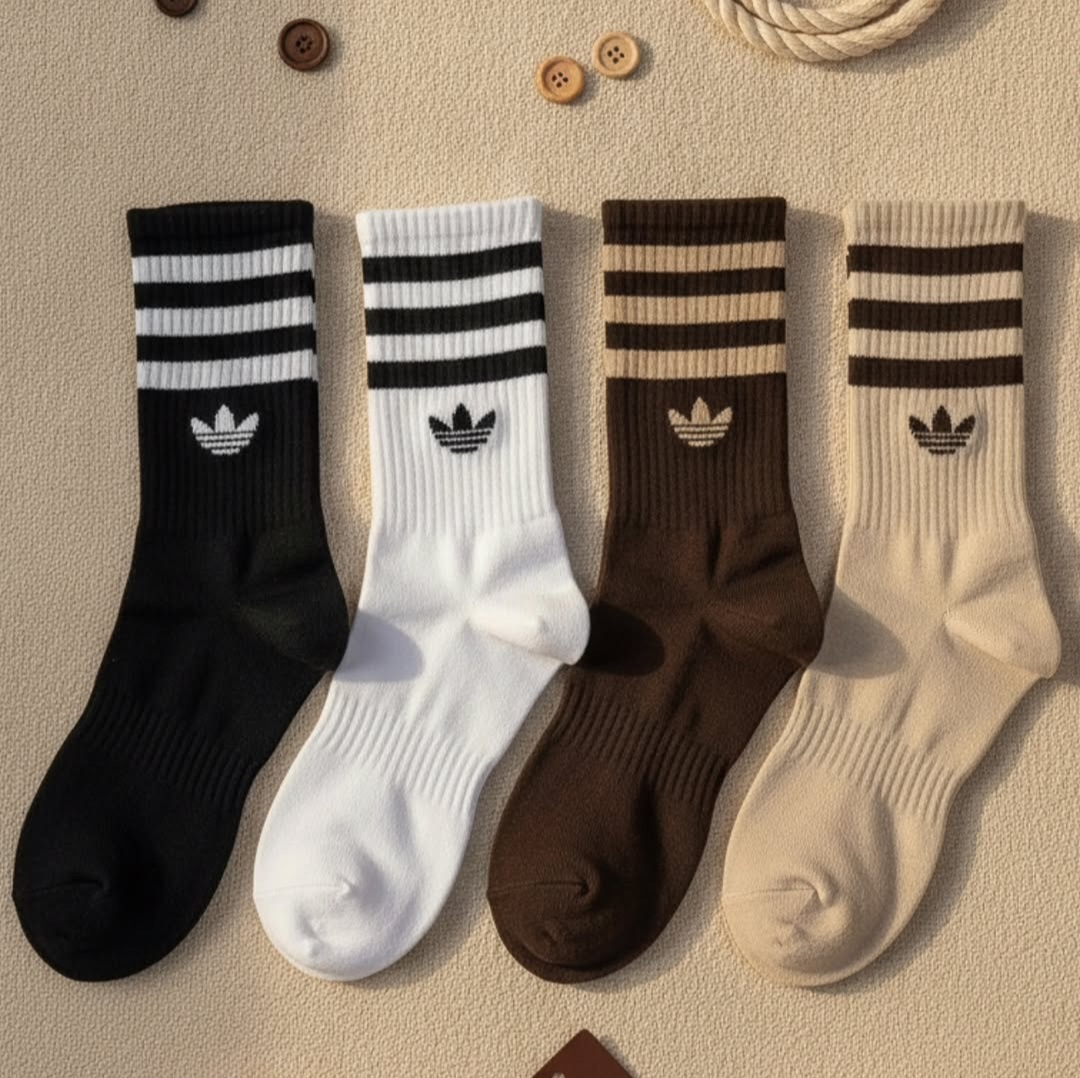 جوراب ساق بلند طرح Adidas